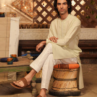 Blended Green Kurta - J. Junaid Jamshed