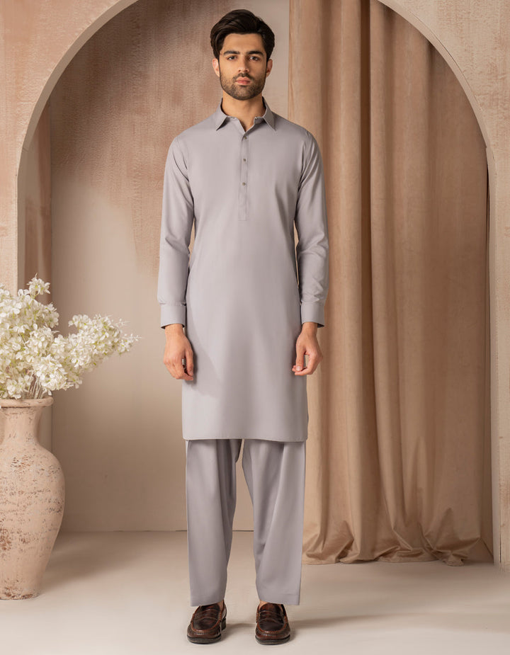 Blended Lilac Shalwar Kameez - J. Junaid Jamshed