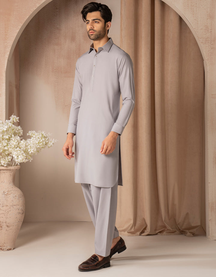 Blended Lilac Shalwar Kameez - J. Junaid Jamshed