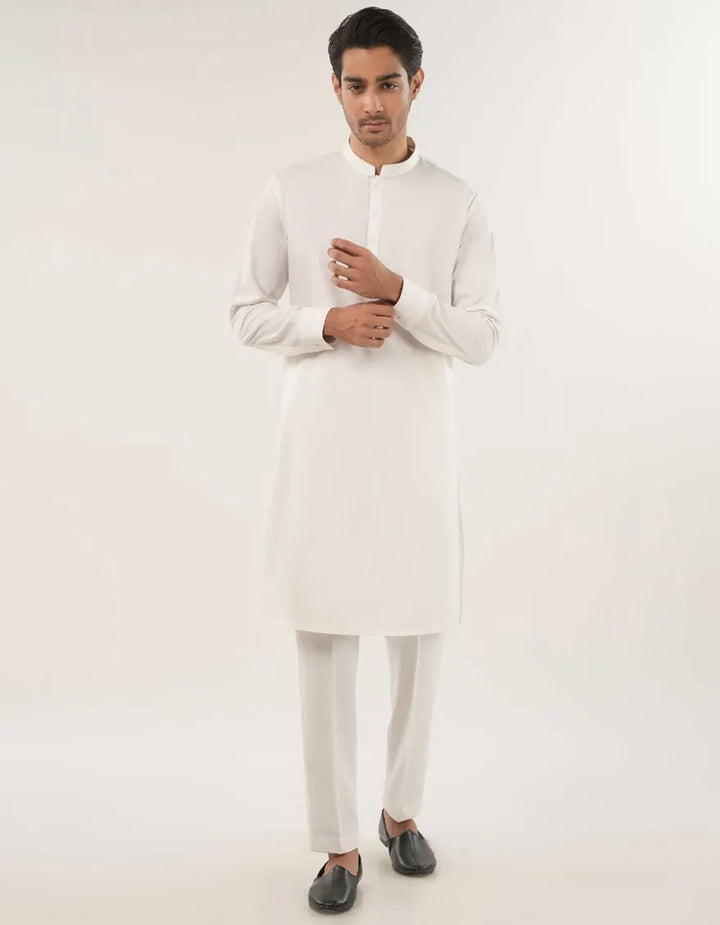 Blended Brown Kurta Trouser - J. Junaid Jamshed