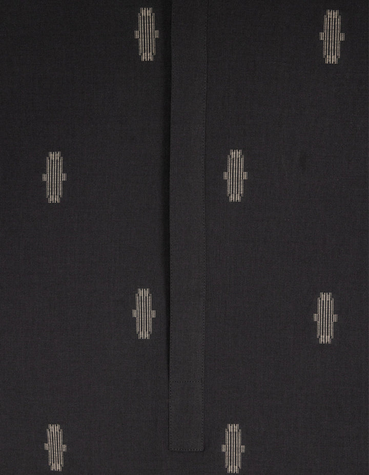 Cotton Grey Kurta - J. Junaid Jamshed