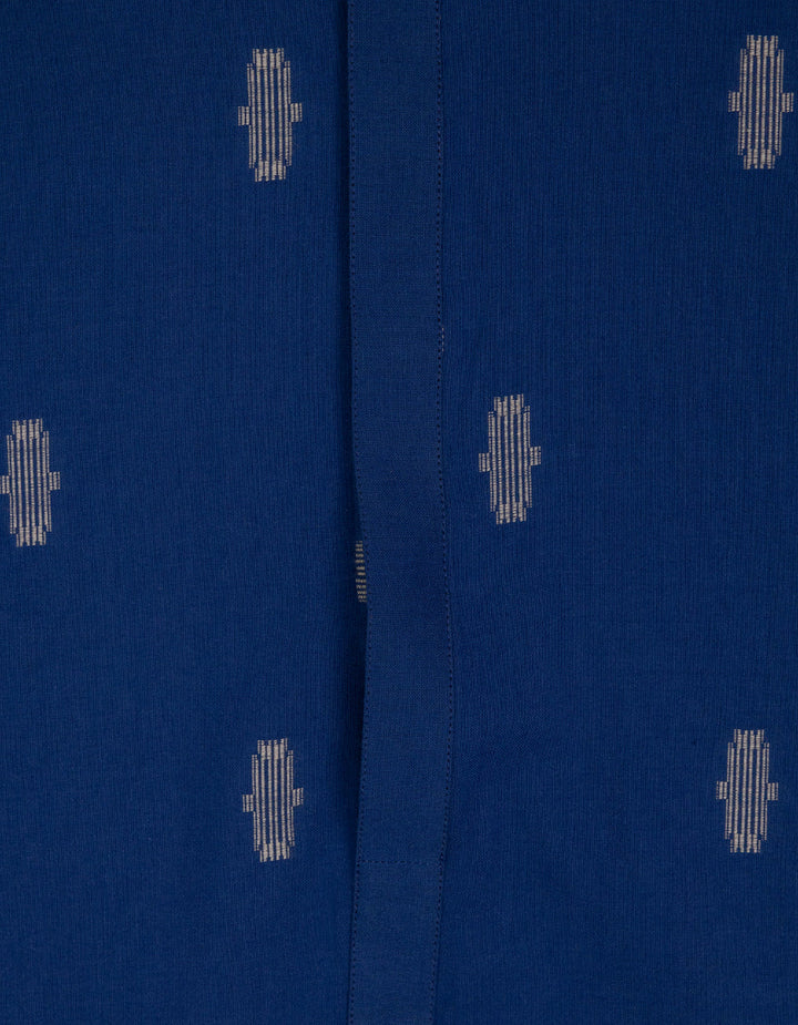 Cotton Blue Kurta - J. Junaid Jamshed