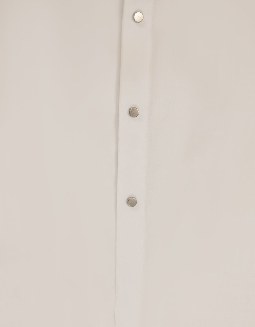 Cotton White Shalwar Kameez - J. Junaid Jamshed