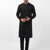 Cotton Black Kurta Trouser - J. Junaid Jamshed