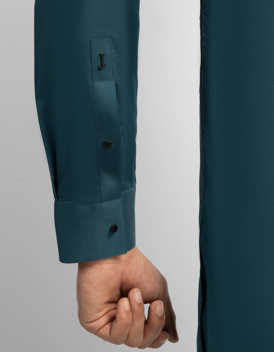 Cotton Turquoise Blue Kurta Trouser - J. Junaid Jamshed