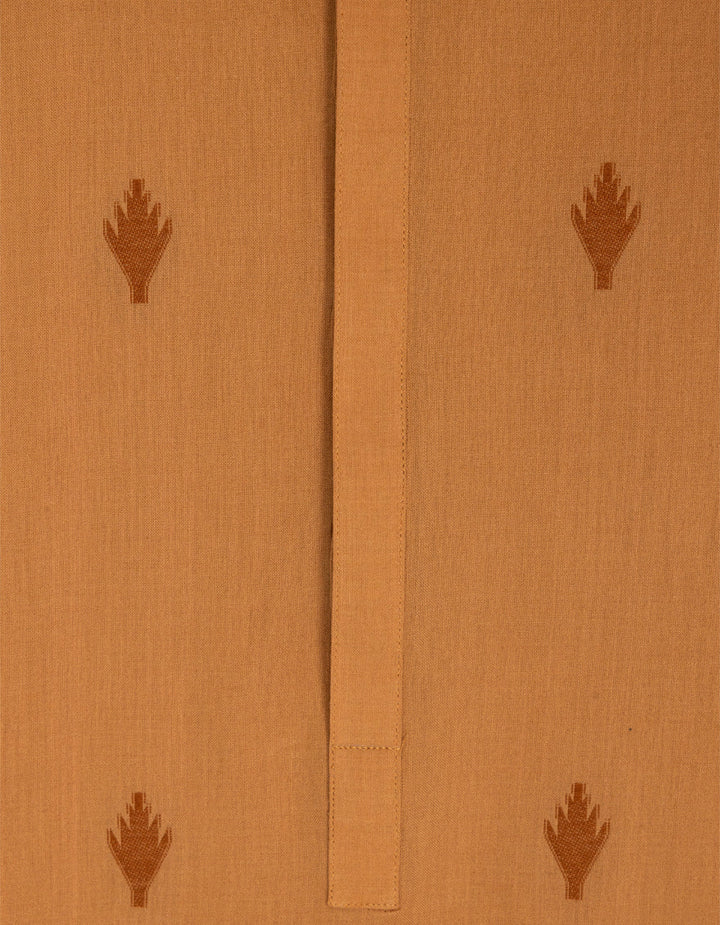 Cotton Rust Kurta - J. Junaid Jamshed