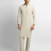 Blended Stone Kurta Trouser - J. Junaid Jamshed