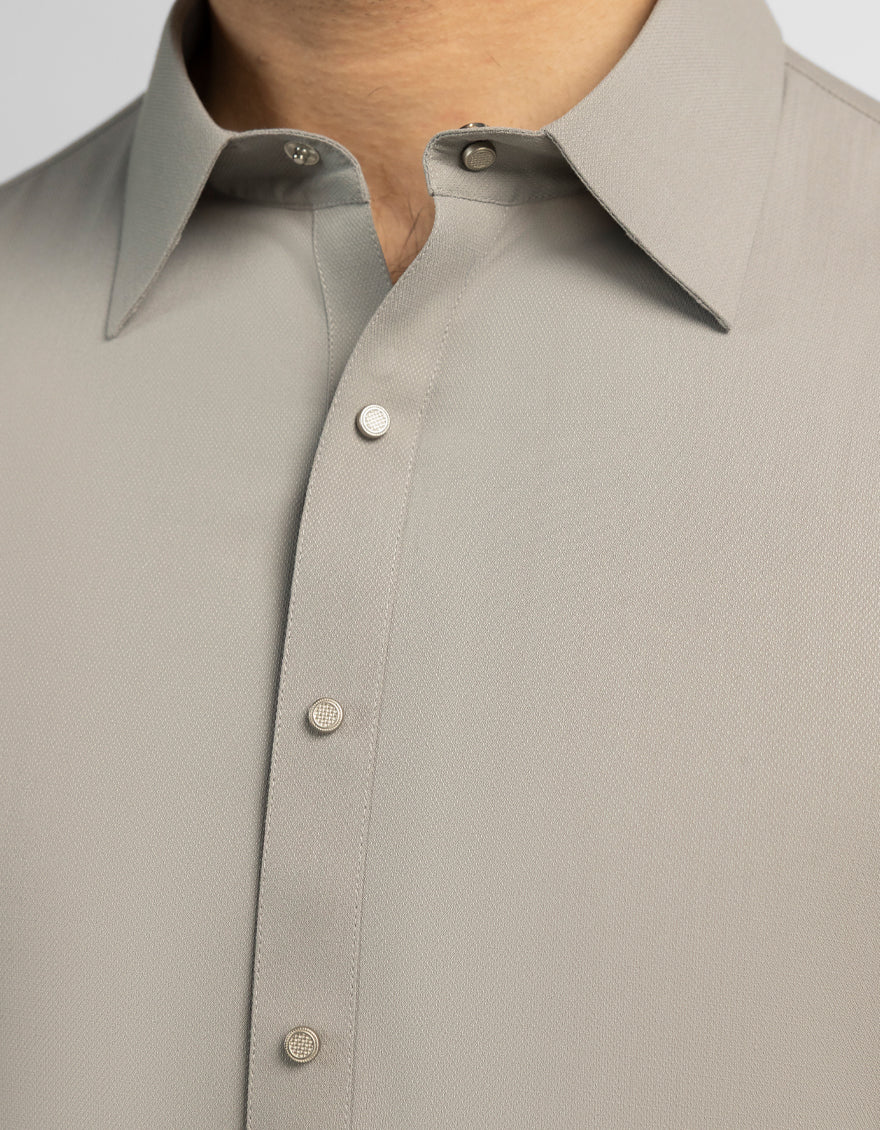 Blended Grey Shalwar Kameez - J. Junaid Jamshed