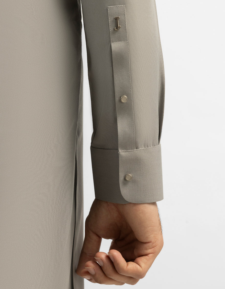 Blended Grey Shalwar Kameez - J. Junaid Jamshed