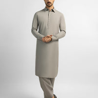 Blended Grey Shalwar Kameez - J. Junaid Jamshed
