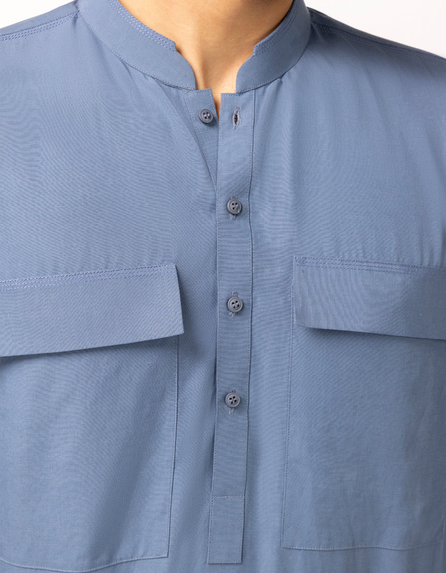 Blended White Kurta Trouser - J. Junaid Jamshed