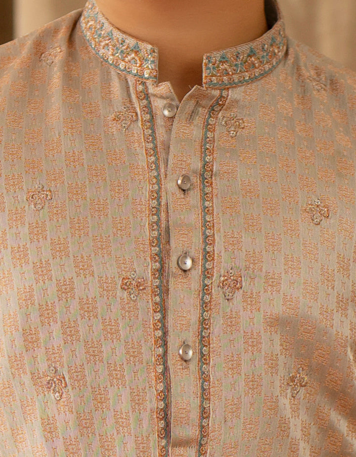 Polyester Silver Special Kurta - J. Junaid Jamshed