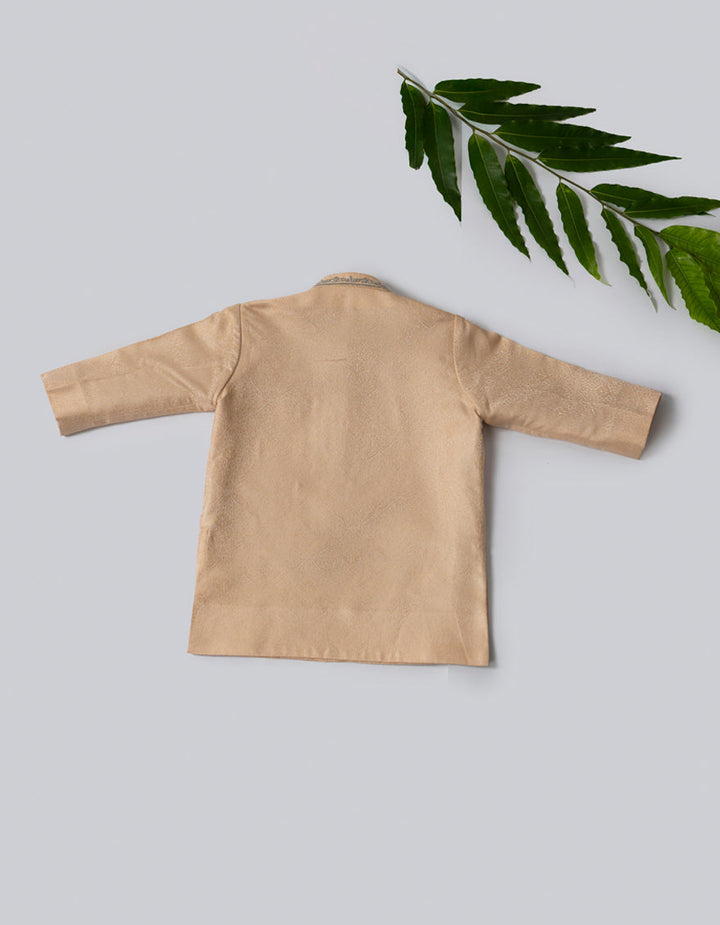 Polyester Peach Shalwar Kameez- J. Junaid Jamshed