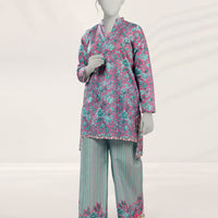 Lawn Pink Stitched Suit - J. Junaid Jamshed