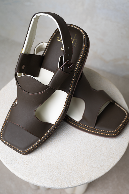 Peshawari Sandal - Brown - Jiah
