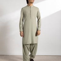 Blended Jade Green Kurta Trouser - J. Junaid Jamshed