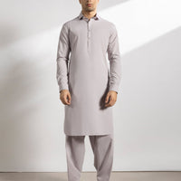 Blended Light Grey Shalwar Kameez- J. Junaid Jamshed