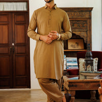 Blended Green Shalwar Kameez - J. Junaid Jamshed