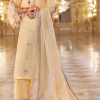 Sheesha Silk Lemon Stitched Suit - Almirah