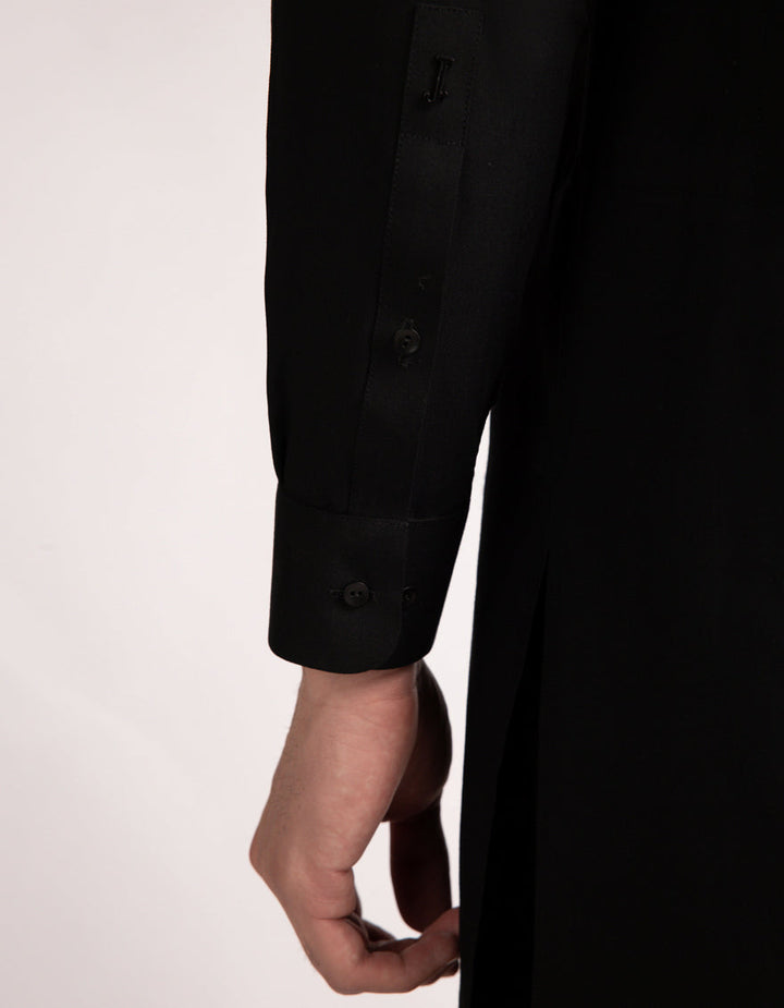 Blended Black Kurta Trouser - J. Junaid Jamshed