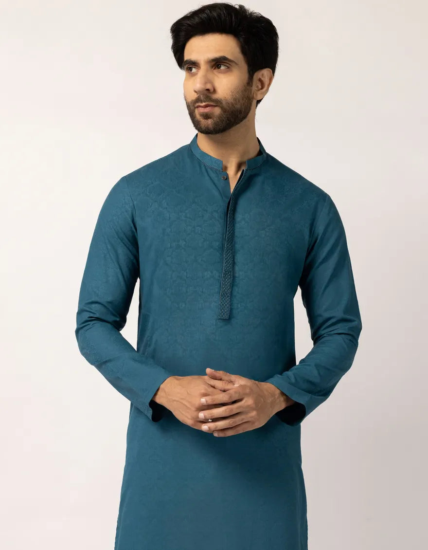 Blended Zinc Kurta Trouser- J. Junaid Jamshed