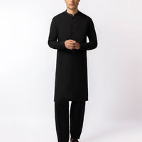 Blended Black Shalwar Kameez - J. Junaid Jamshed