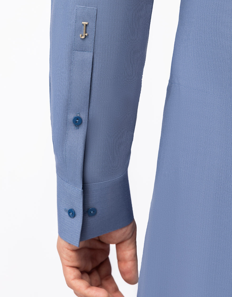 Blended Light Blue Shalwar Kameez - J. Junaid Jamshed