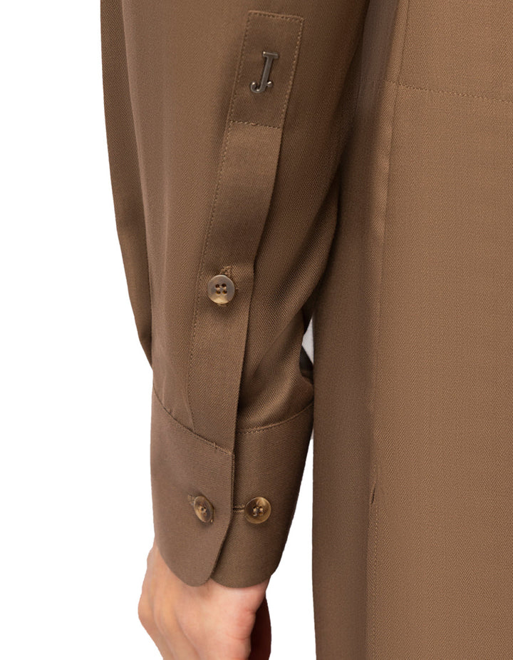 Blended Brown Shalwar Kameez - J. Junaid Jamshed