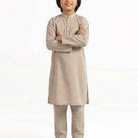 Polyester Fawn Kurta Trouser - J. Junaid Jamshed
