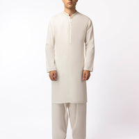 Blended White Shalwar Kameez - J. Junaid Jamshed