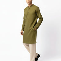 Cotton Blue Kurta - J. Junaid Jamshed