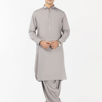 Blended Grey Shalwar Kameez- Almirah