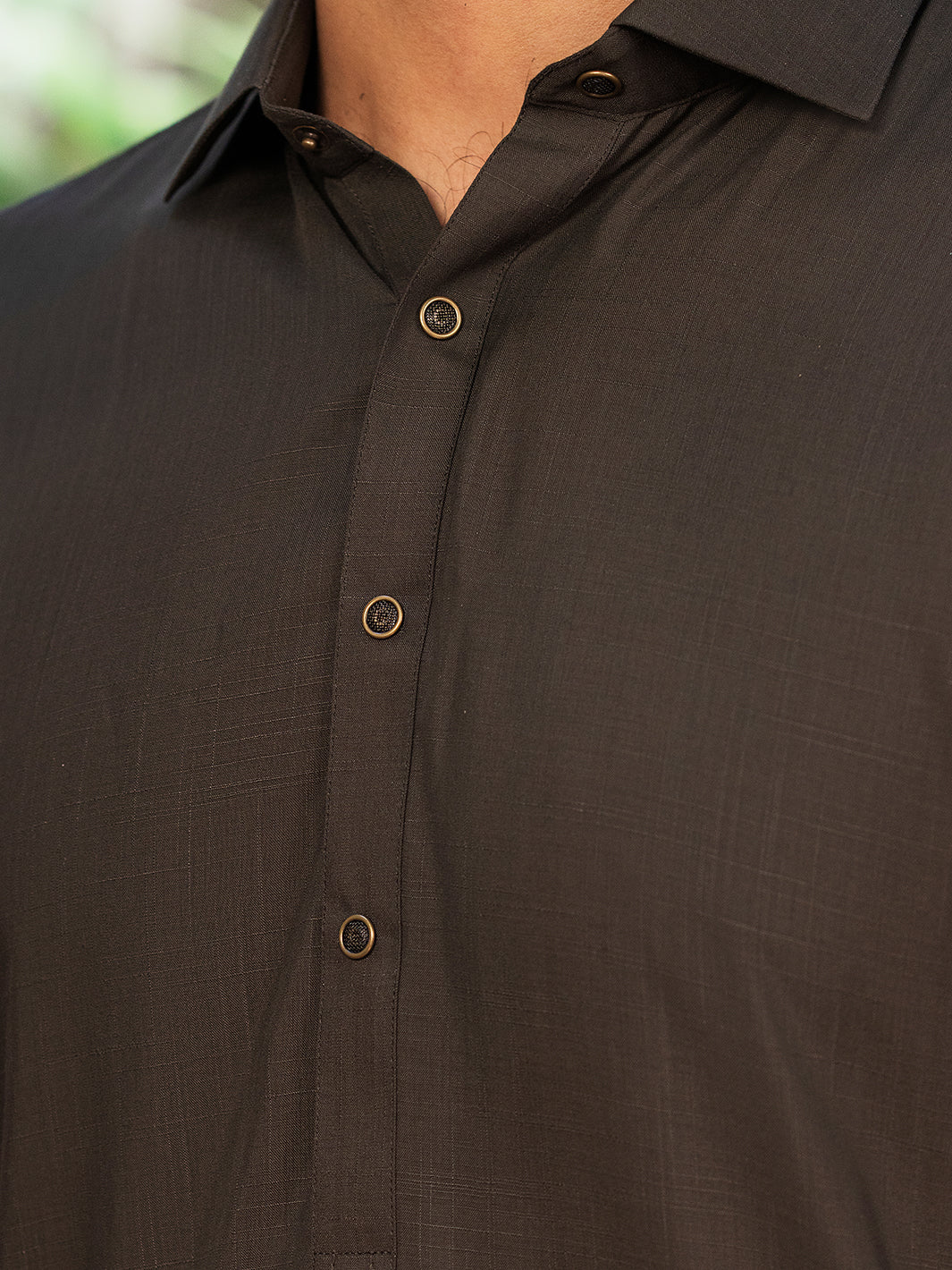 Blended Olive Green Shalwar Kameez- Almirah
