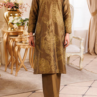 Mehndi Green Stitched Suit - Almirah