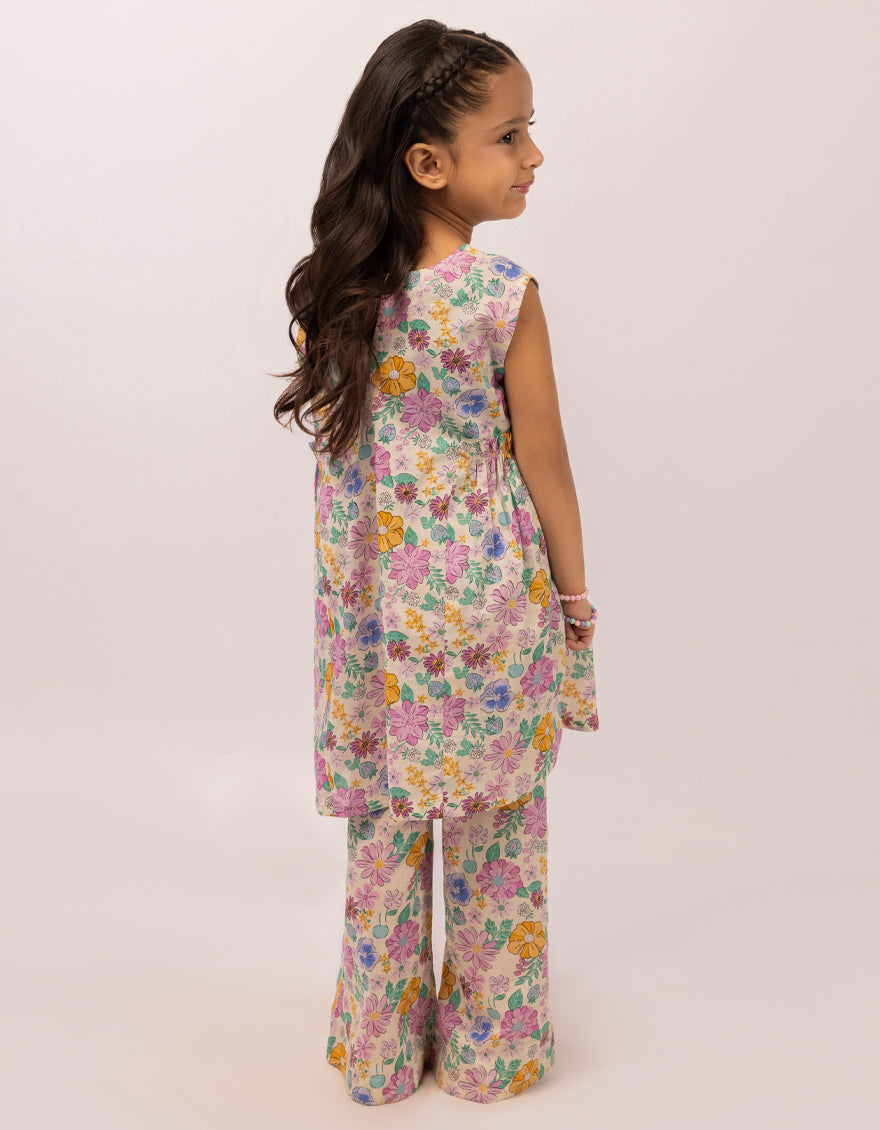 Lawn Off White Stitched Suit - J. Junaid Jamshed