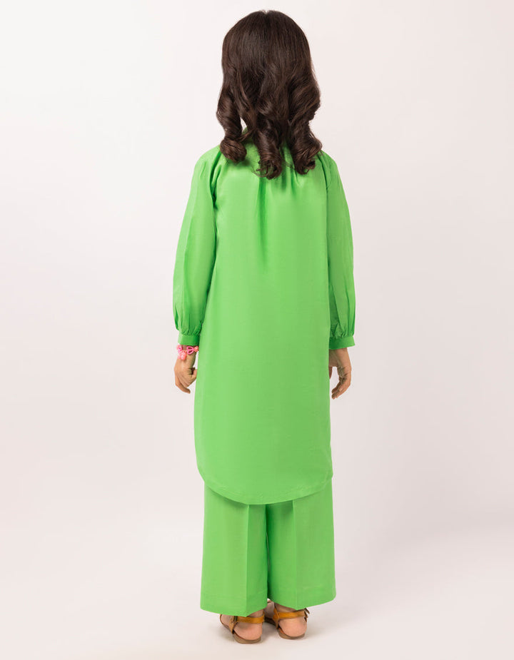 Lawn Green Stitched Suit - J. Junaid Jamshed