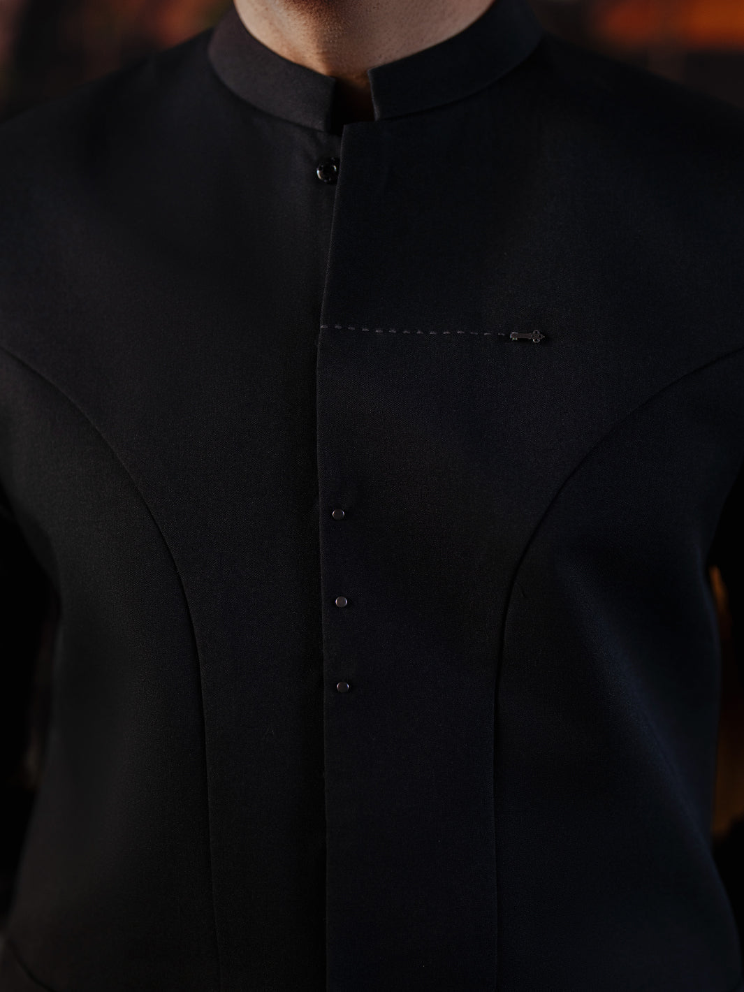 Blended Black Waist Coat - Almirah