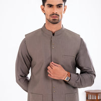 Blended Sand Waist Coat - Almirah
