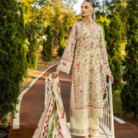 Sweet Greens - Elaf Premium Chikankari Stitched Collection