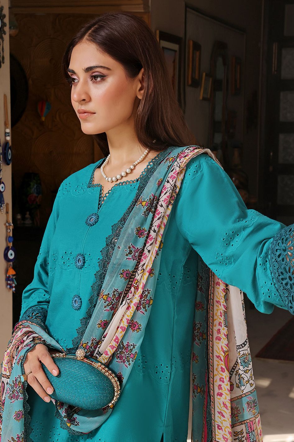 Chikenkari Zinc Stitched Suit - Raqsam