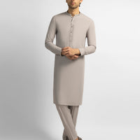 Blended Grey Kurta Trouser - J. Junaid Jamshed