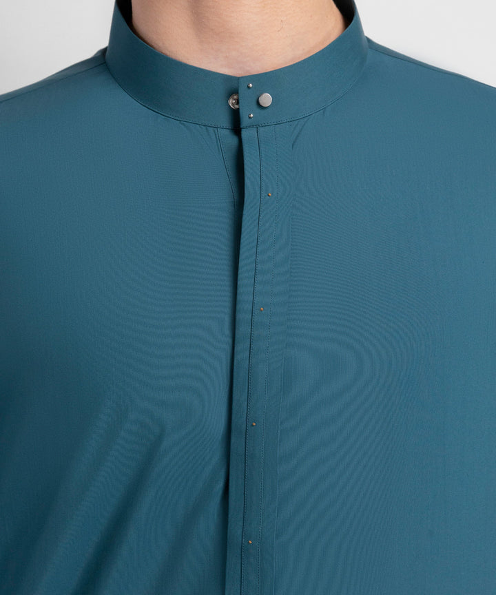Blended Sea Green Jubba - J. Junaid Jamshed