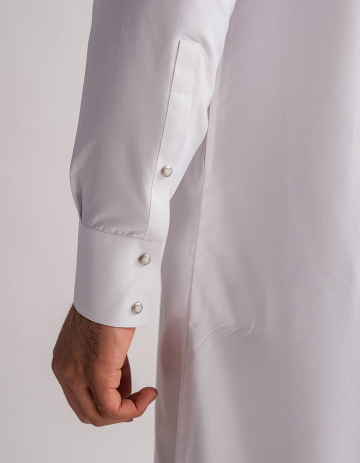 Blended White Jubba - J. Junaid Jamshed