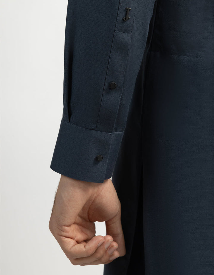 Blended Bluish Grey Shalwar Kameez - J. Junaid Jamshed