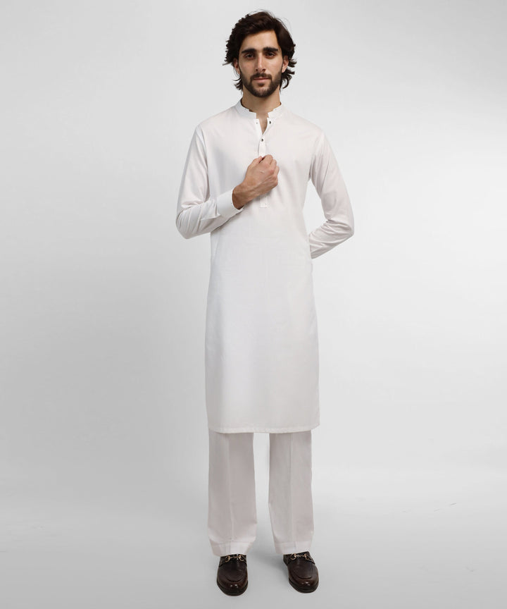White Kurta Trouser - J. Junaid Jamshed