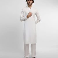 White Kurta Trouser - J. Junaid Jamshed