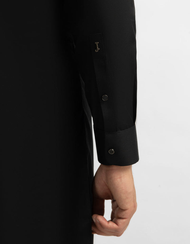 Cotton Black Shalwar Kameez - J. Junaid Jamshed