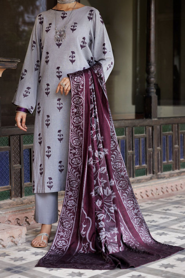 Yarn Dyed Grey Stitched Suit - Almirah