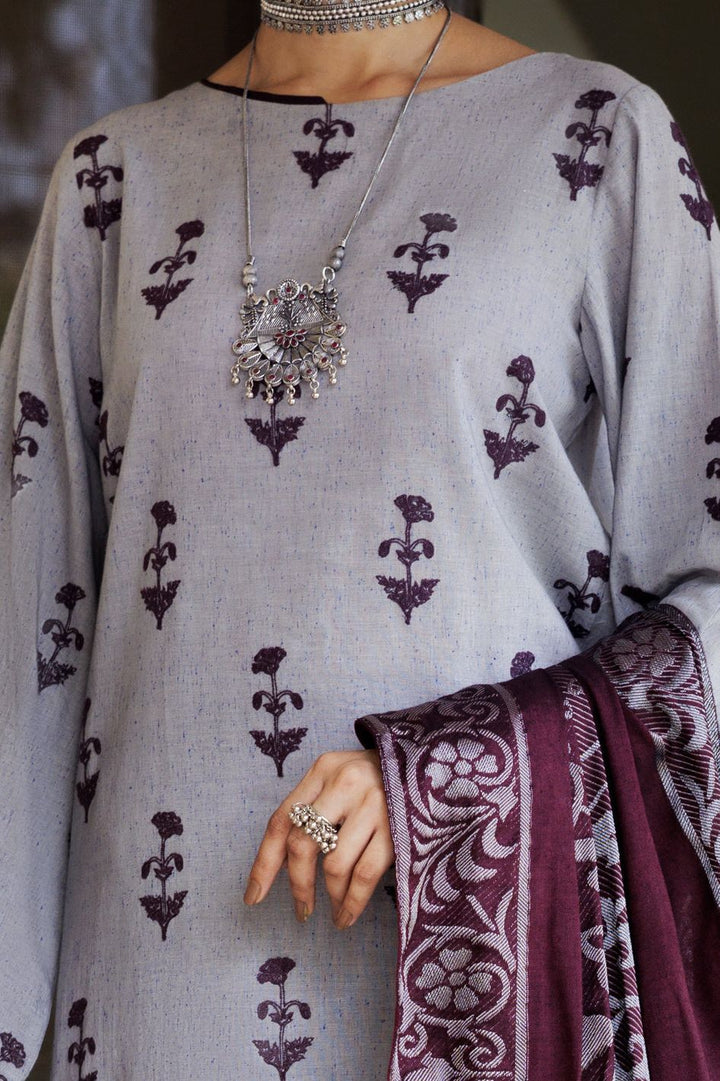 Yarn Dyed Grey Stitched Suit - Almirah