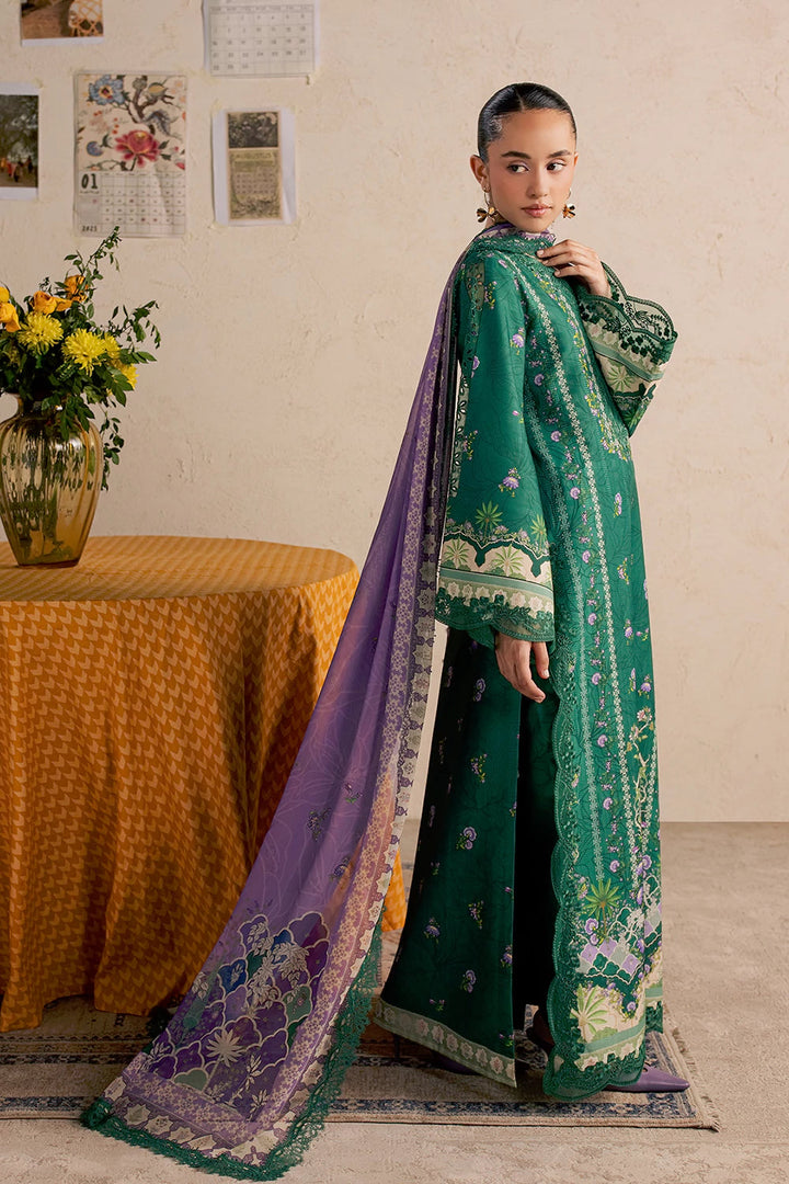 Dobby Lawn Green Stitched Suit - Vanya